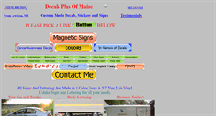 Desktop Screenshot of decalsplusofmaine.com